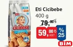 ETİ CİCİBEBE BİSKÜVİ 400 G fiyat ve kampanya bilgisi